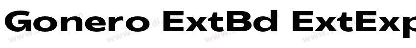 Gonero ExtBd ExtExp字体转换